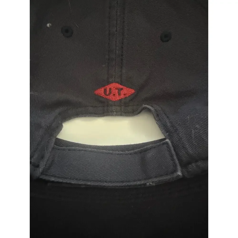 NWT Camp David Brighton Black Strap-Back Baseball Hat Cap Men's One Size